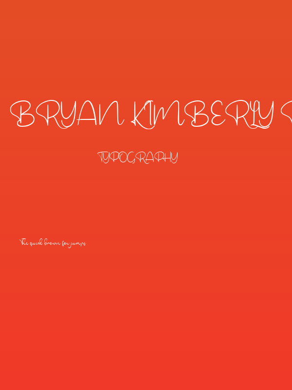Bryan Kimberly Regular Poster