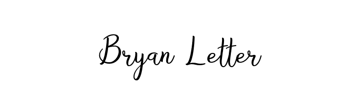 Bryan Letter  Descarca Fonturi Gratis