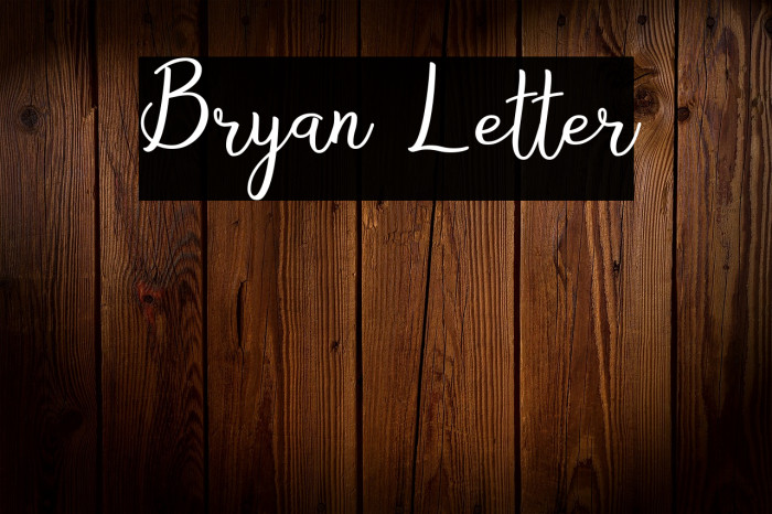 Bryan Letter Example 1