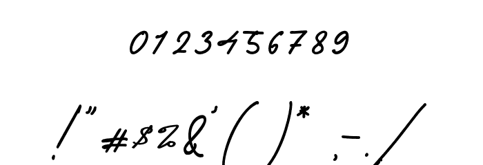 BryanCoyne Font OTHER CHARS