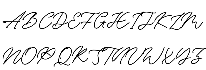 BryanCoyne Font UPPERCASE