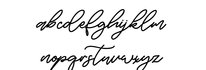 BryanCoyne Font LOWERCASE