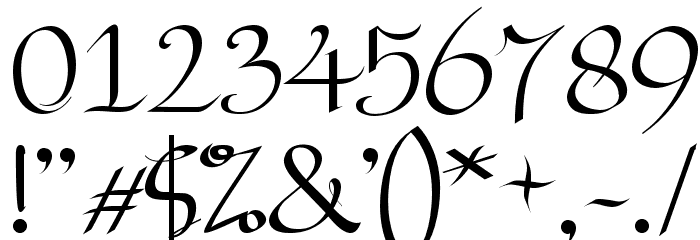 Bryana Aningsih Shara Font OTHER CHARS