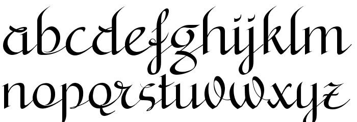 Bryana Aningsih Shara Font LOWERCASE