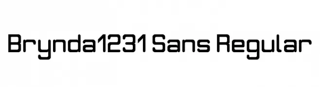 Brynda1231 Sans Regular  免费字体下载