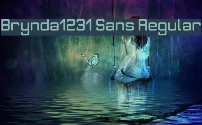 Brynda1231 Sans Regular Font examples