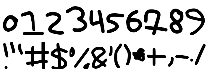 Bryndan Hand Book Font OTHER CHARS