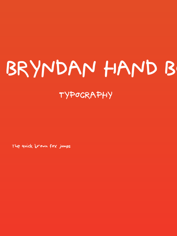 Bryndan Hand Book Poster