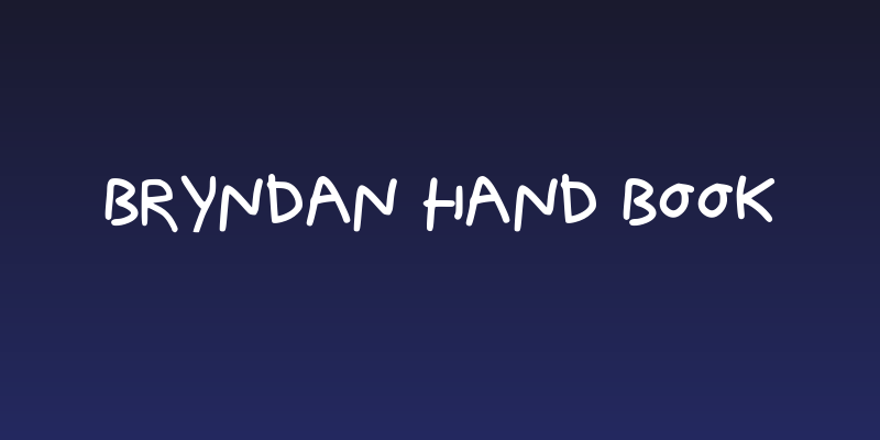 Bryndan Hand Book Social Header