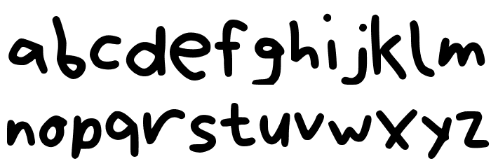 Bryndan Hand Book Font LOWERCASE