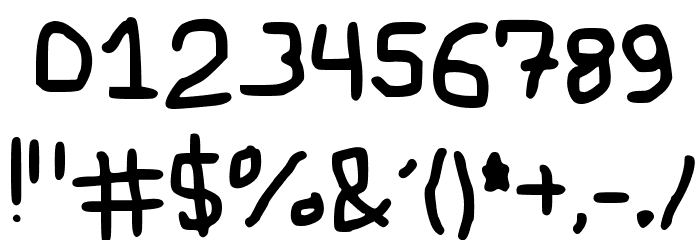 Bryndan Handwriting Book Font OTHER CHARS