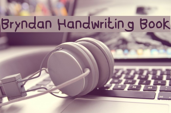 Bryndan Handwriting Book Font examples