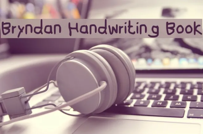 Bryndan Handwriting Book Example 3