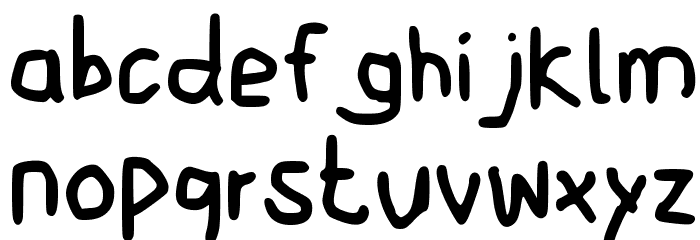 Bryndan Handwriting Book Font LOWERCASE