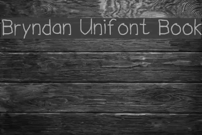 Bryndan Unifont Book Font examples