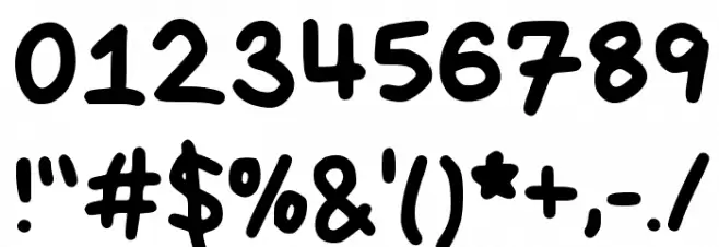 Bryndan Write Book Font OTHER CHARS