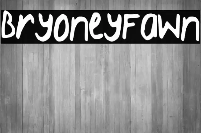 BryoneyFawn フォント examples