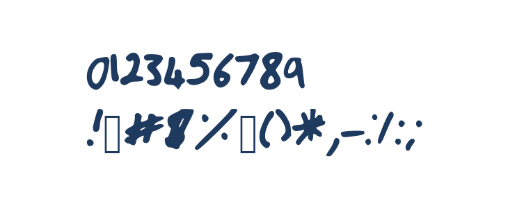 Bryonys_Handwriting_Bold Other Characters