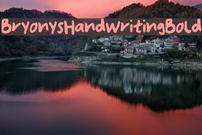 Bryonys_Handwriting_Bold Example 1