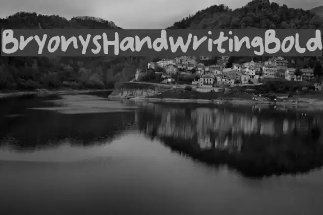 Bryonys_Handwriting_Bold Font examples
