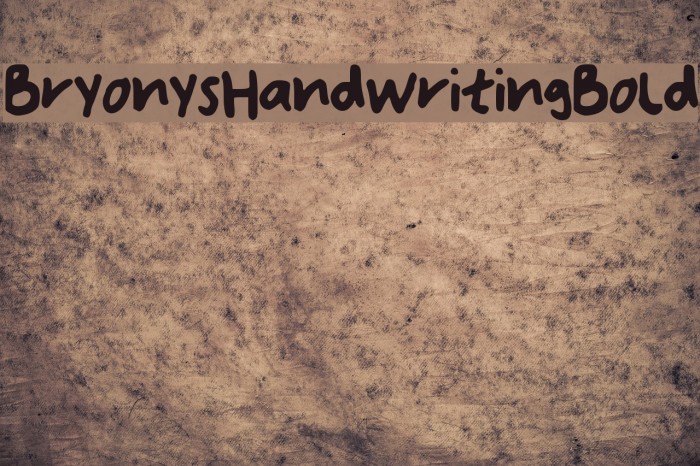 Bryonys_Handwriting_Bold Example 3