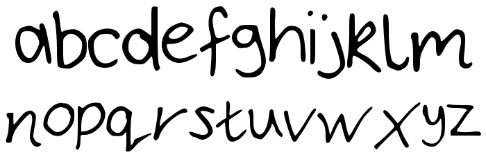 Bryonys_Handwriting_Thin Font LOWERCASE