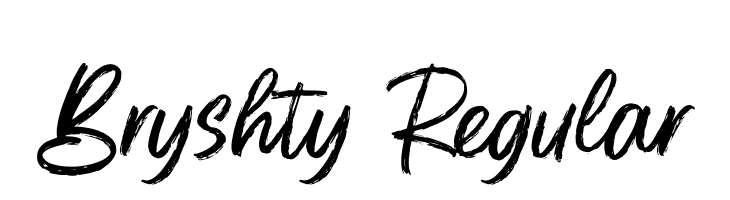 Bryshty Regular  Free Fonts Download
