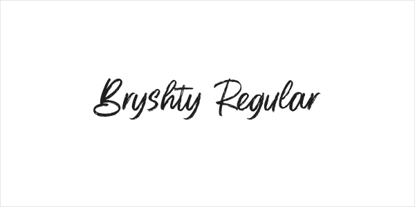 Bryshty Regular Logo