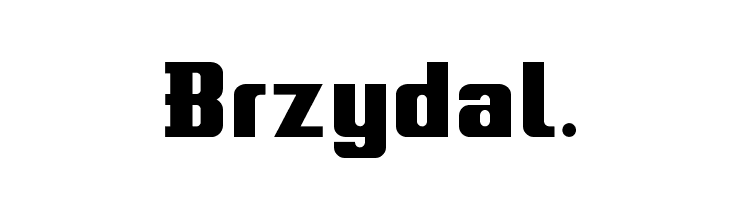 Brzydal.  免费字体下载