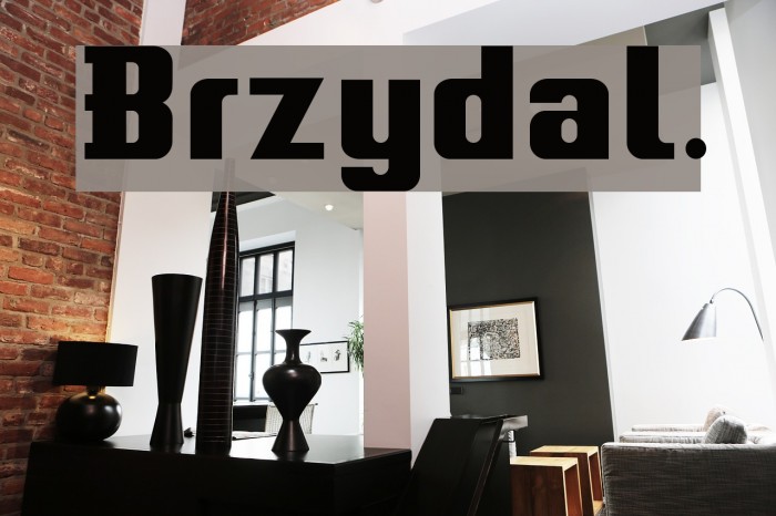 Brzydal. Font examples