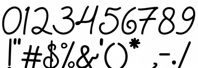 bradlay Font OTHER CHARS