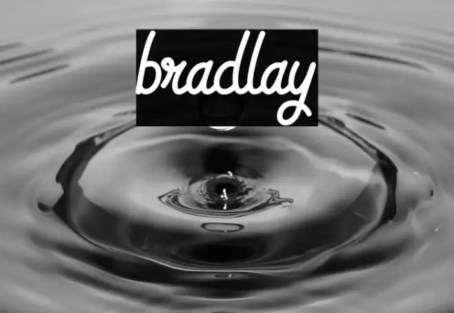 bradlay Font examples