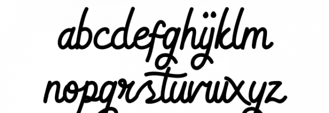 bradlay Font LOWERCASE