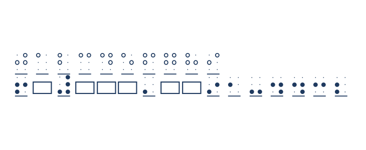braille grid hc Other Characters