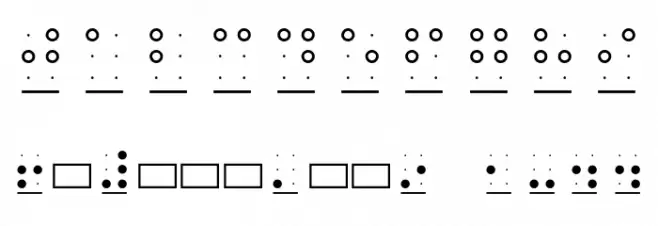 braille grid hc Font OTHER CHARS