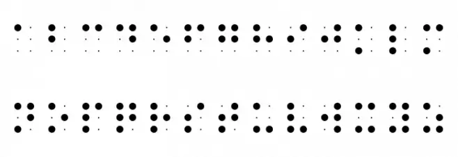 braille grid hc Font Litere mari