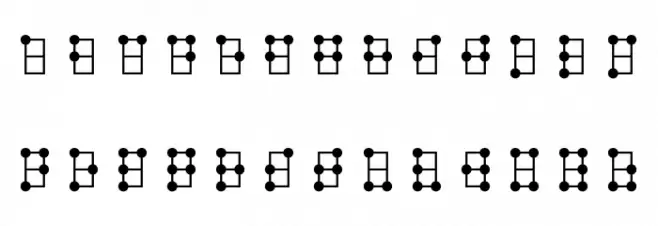 braille latin hc Schriftart Groß