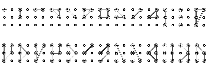 brailler Font LOWERCASE