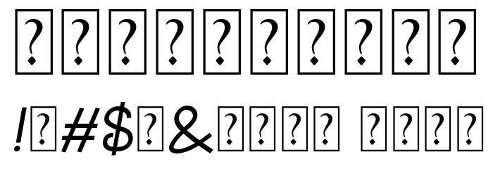braindly Font OTHER CHARS
