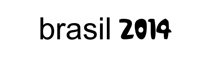 brasil 2014 Font