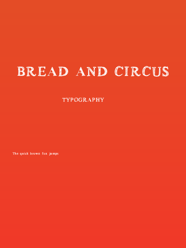 bread and circus Poster