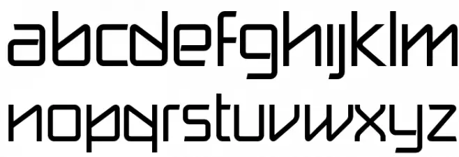 break label DEMO フォント 大文字