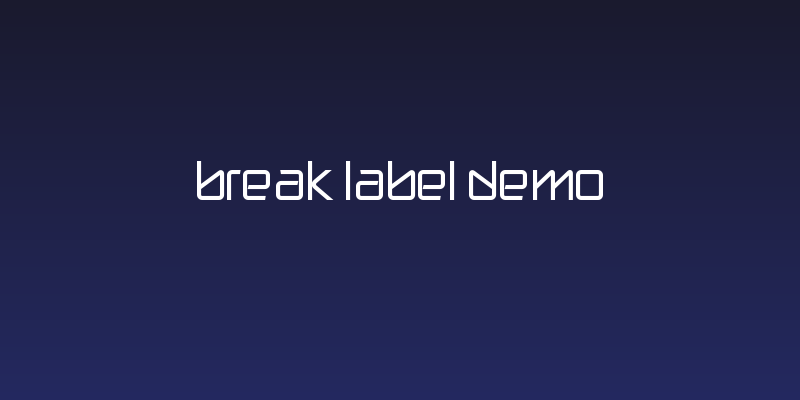 break label DEMO Social Header