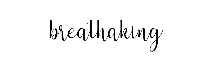 breathaking Font