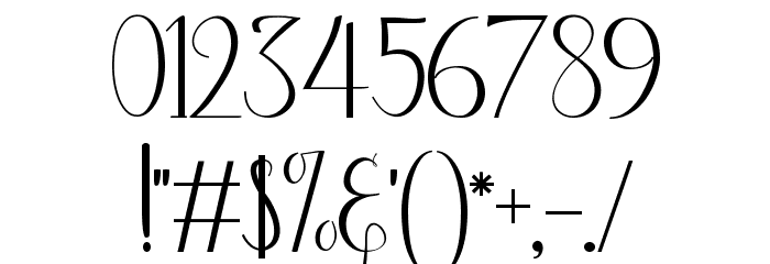 breathaking Font OTHER CHARS