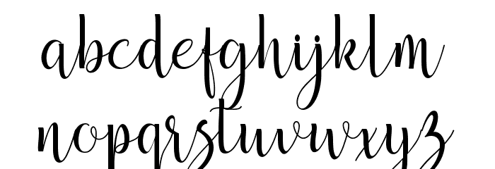 breathaking Font LOWERCASE