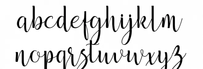 breathaking Font LOWERCASE