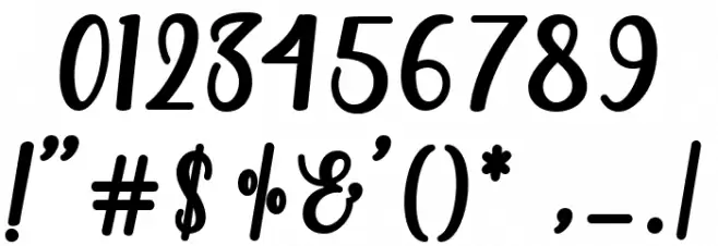 breather Font OTHER CHARS