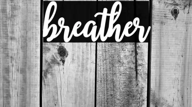 breather Font examples