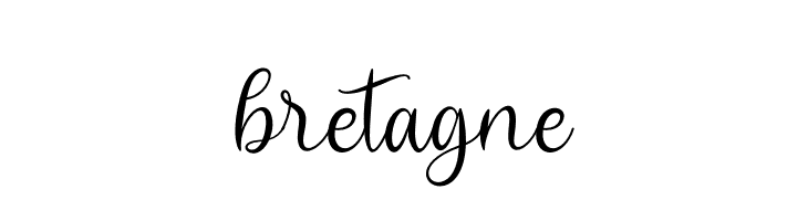 bretagne  免费字体下载